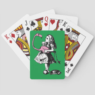 Alice in Wonderland - Alice Playing Croquet Playing Cards