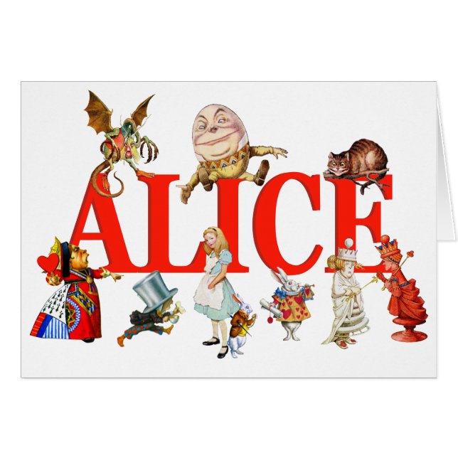 Alice In Wonderland And Friends. (Front Horizontal)