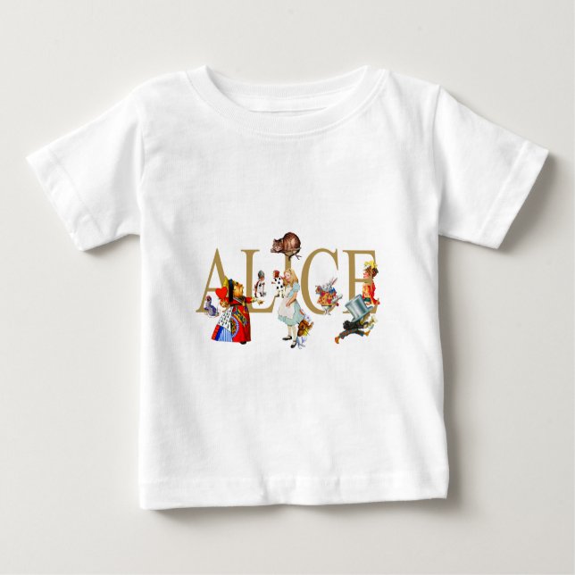 ALICE IN WONDERLAND AND FRIENDS BABY T-Shirt (Front)