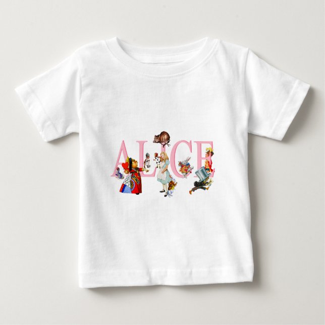 Alice in Wonderland and Friends Baby T-Shirt (Front)