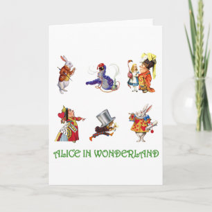 Alice in Wonderland and Friends Card