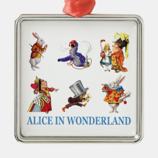 Alice in Wonderland and Friends Metal Tree Decoration