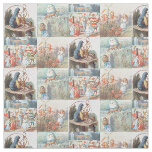 Alice in Wonderland and Through the Looking Glass Fabric
