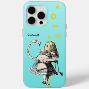 Alice In Wonderland Aqua Flamingo iPhone 15 Pro Max Case