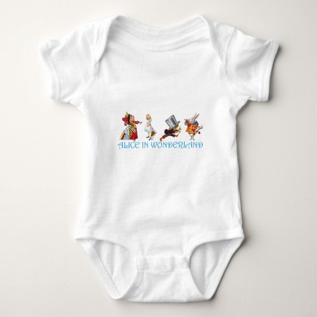 ALICE IN WONDERLAND BABY BODYSUIT (Front)