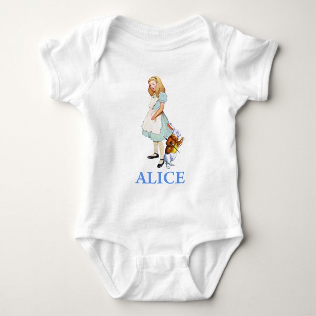 ALICE IN WONDERLAND BABY BODYSUIT (Front)
