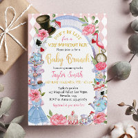 Alice in Wonderland Baby Brunch Invitation