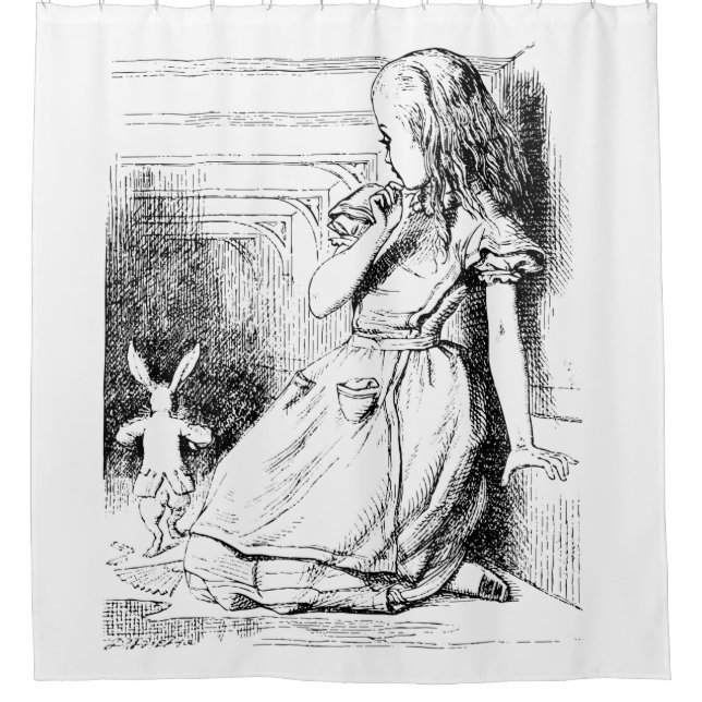 Alice In Wonderland - Big Alice Shower Curtain (Front)