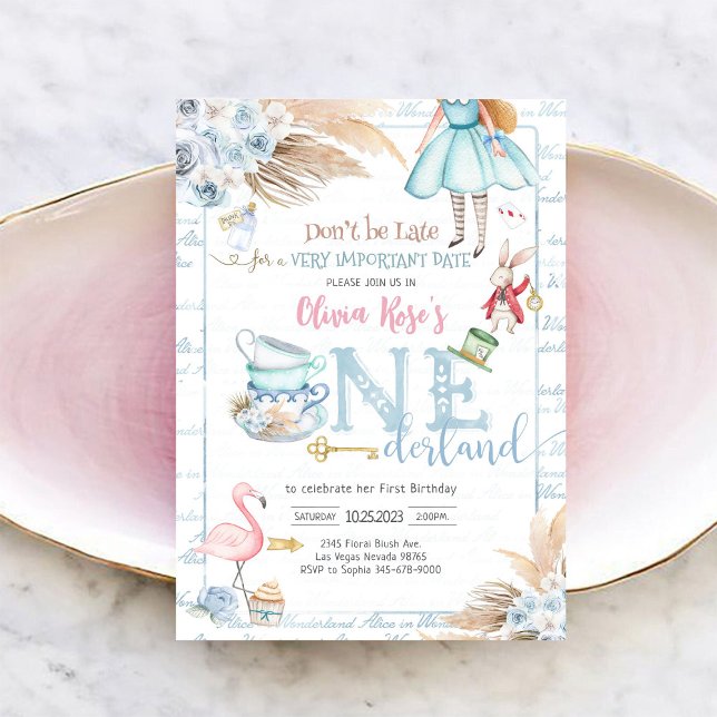 Alice in Wonderland Birthday Invitation (Creator Uploaded)