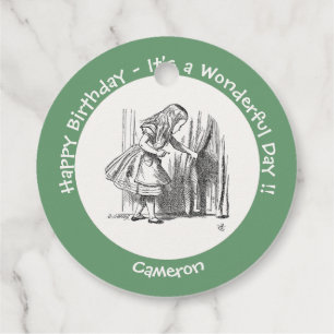 Alice in Wonderland Birthday or Other Party Event Favour Tags