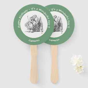 Alice in Wonderland Birthday or Other Party Event Hand Fan