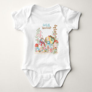 Alice in Wonderland Birthday Party Baby Bodysuit