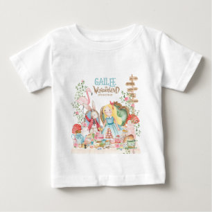 Alice in Wonderland Birthday Party Baby T-Shirt