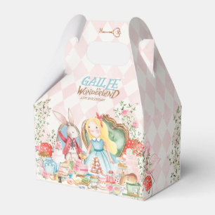 Alice in Wonderland Birthday Party Favor Box