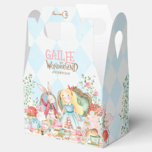 Alice in Wonderland Birthday Party Favor Box