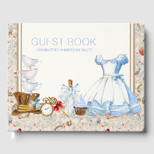 Alice in Wonderland Birthday Party Guest Book