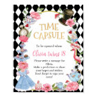 Alice in Wonderland Birthday Time Capsule Poster