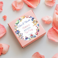 Alice in wonderland bridal shower tea party favour
