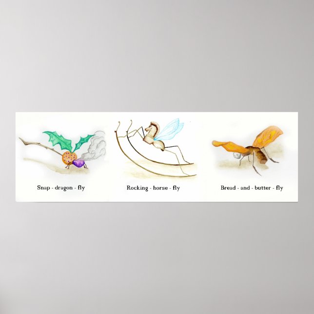 Alice in Wonderland Bugs Poster (Front)