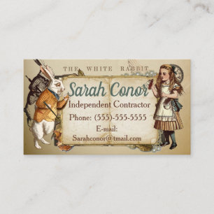 Alice In Wonderland Business Card