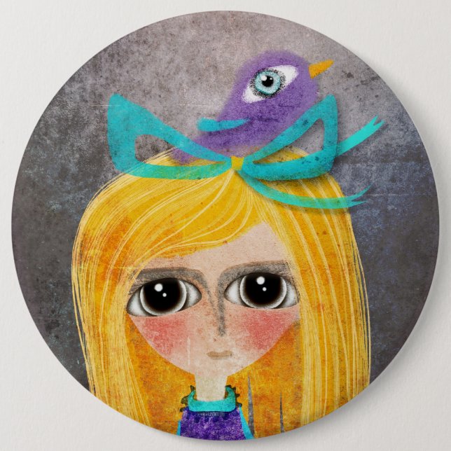 Alice in Wonderland Button (Front)