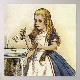 Alice in Wonderland Canvas Art Poster