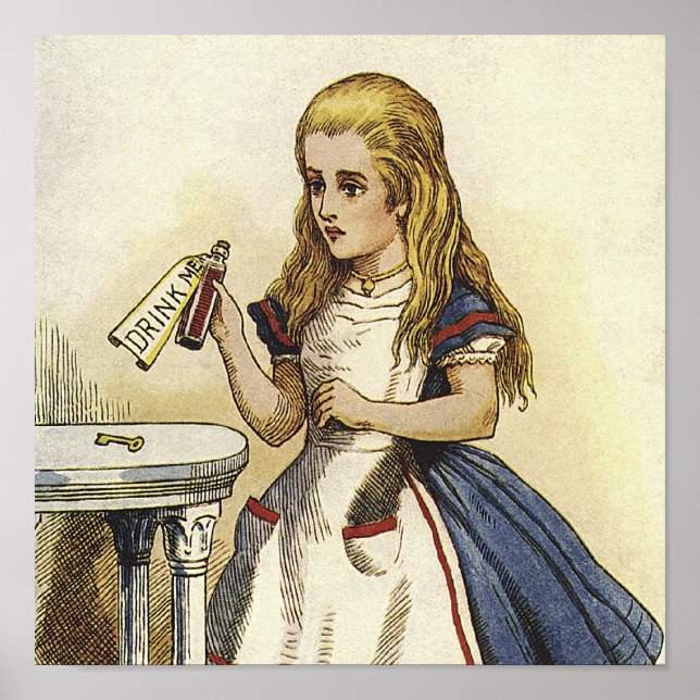 Alice in Wonderland Canvas Art Poster (Front)