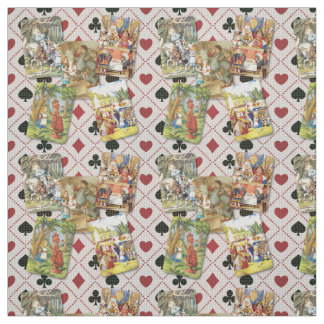 Alice in Wonderland Card Design B Fabric
