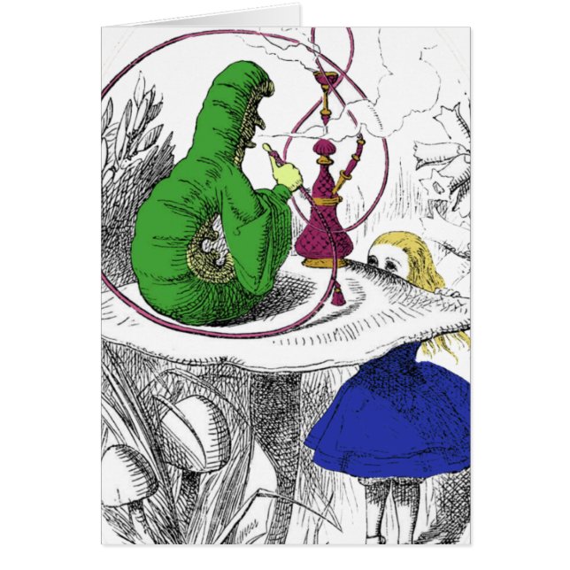 Alice in Wonderland Card - The Caterpillar (Front)