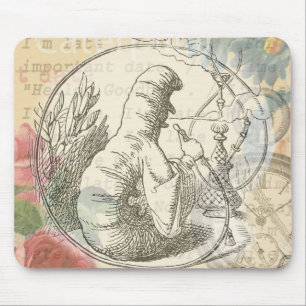 Alice in Wonderland Caterpillar: Original Tenniel  Mouse Pad