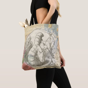 Alice in Wonderland Caterpillar: Original Tenniel  Tote Bag