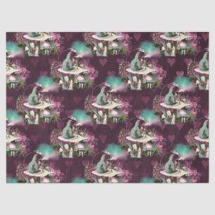 Alice in Wonderland Caterpillar Purple Decoupage Tissue Paper