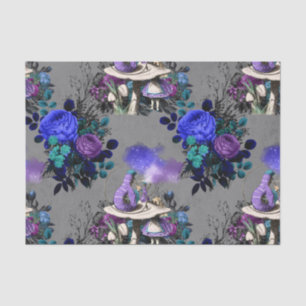 Alice in Wonderland Caterpillar Smoking Flowers Tissue Paper