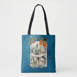Alice in Wonderland & Caterpillar Vintage Style Tote Bag