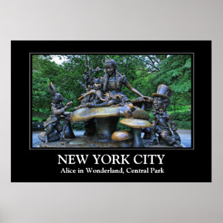 Alice in Wonderland - Central Park NYC Poster