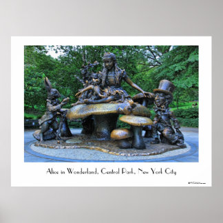 Alice in Wonderland - Central Park NYC Poster