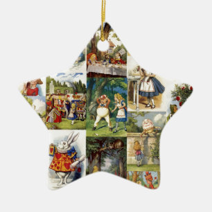 alice in wonderland ceramic tree decoration