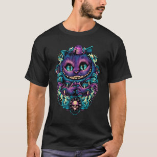 Alice In Wonderland Cheshire Cat All Mad Here T-Shirt