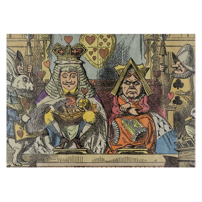 Alice in Wonderland Cheshire Cat Characters Cutting Board (Front)