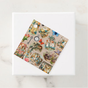 Alice in Wonderland Cheshire Cat Characters Favour Tags