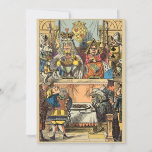 Alice in Wonderland Cheshire Cat Characters Invitation