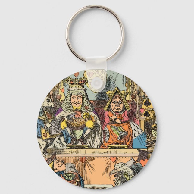 Alice in Wonderland Cheshire Cat Characters Key Ring (Front)