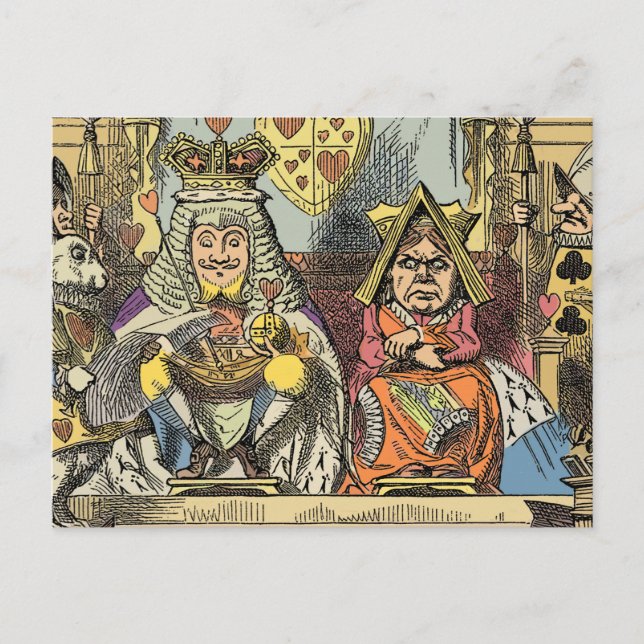 Alice in Wonderland Cheshire Cat Characters Postcard (Front)