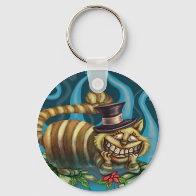 Alice in Wonderland Cheshire Cat Key Ring (Front)