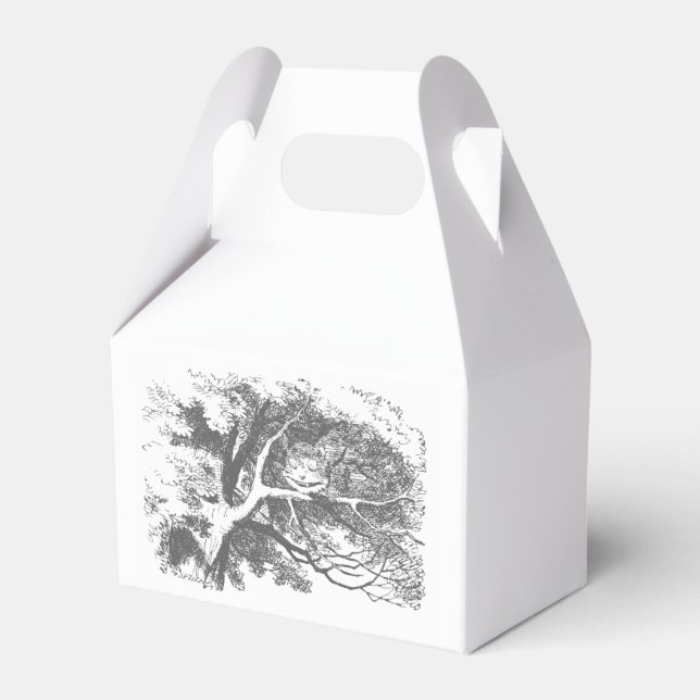 Alice in Wonderland Cheshire Cat Party Favour Boxe Box (Front Side)