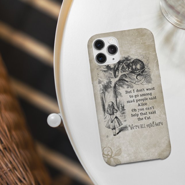 Alice in Wonderland; Cheshire Cat with Alice Case-Mate iPhone Case (Creator Uploaded)