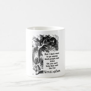 Alice in Wonderland; Cheshire Cat with Alice Coffee Mug