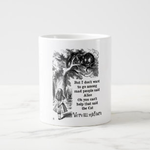 Alice in Wonderland; Cheshire Cat with Alice Large Coffee Mug