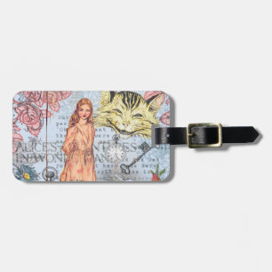 Alice in Wonderland Classic Cheshire Rabbit Alice Luggage Tag