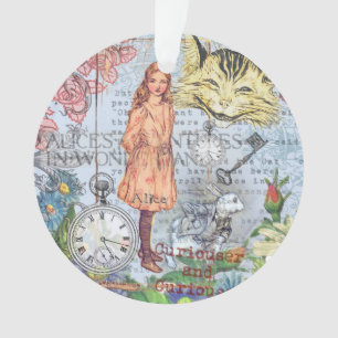 Alice in Wonderland Classic Cheshire Rabbit Alice Ornament